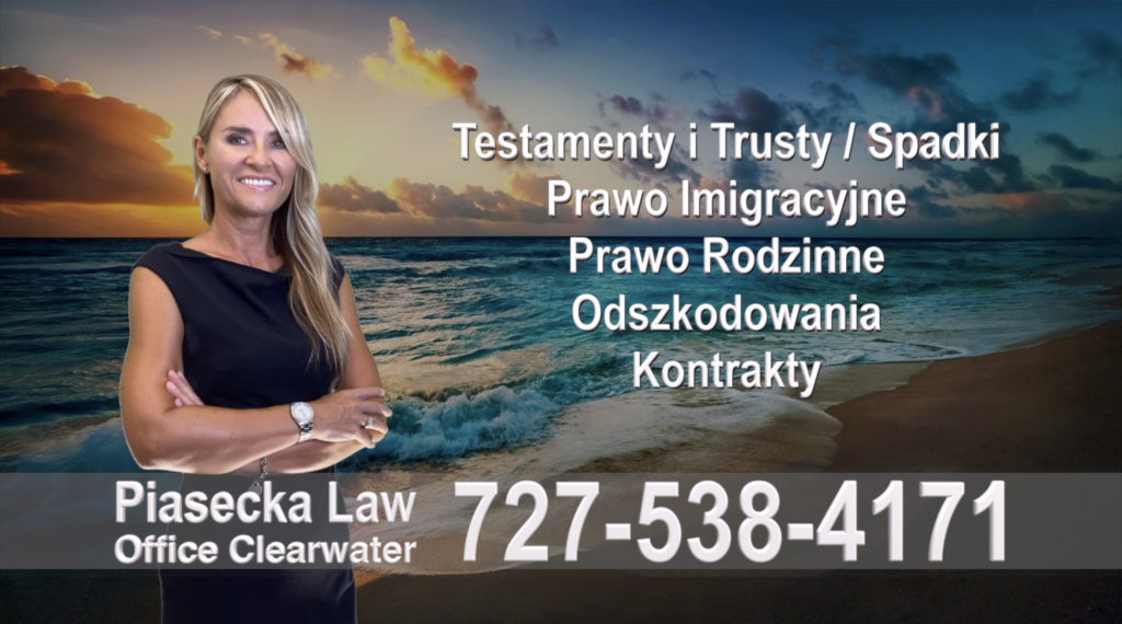 Polski, Adwokat, Prawnik, Clearwater, Florida, Agnieszka, Aga, Piasecka