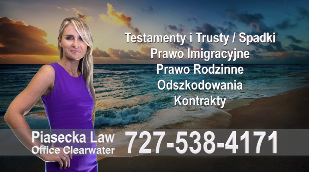 Polski, Adwokat, Prawnik, Clearwater, Florida, Agnieszka, Aga, Piasecka 28